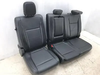 2017-2022 Ford F250 Oem Lariat Black Ebony Leather Rear Seat 60/40 Bench • $550.91