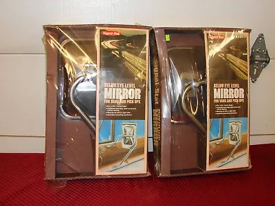 1970s VINTAGE NOS SIGNAL STAT STAINLESS STEEL MIRRORS CHEVROLET C/K FORD TRUCK • $300