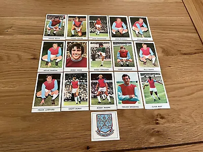 £4.99 • Buy West Ham United  FULL SET  FKS  1971/72  FOOTBALL Stickers Inc Club Badge