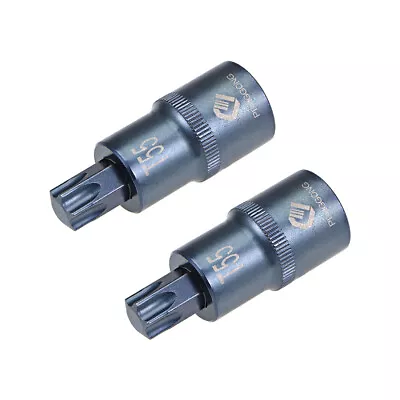 2pcs 1/2  Drive X T55 Torx Bit Socket S2 Steel Bits CR-V Sockets Metric 2  • $16.28