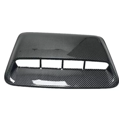 $33.20 • Buy Carbon Fiber Look Car Air Flow Vent Cover Decoration Trim Hood Scoop Universal