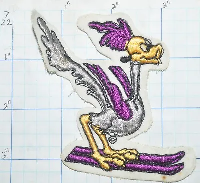 £3.93 • Buy Road Runner On Purple Skis Embroidered Vintage Patch