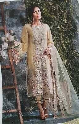 £29.95 • Buy Maria B,Wedding,Asian Dress,Asim Jofa ,Sana Safina Chiffon Pakistani Suit