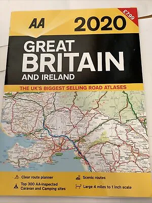 AA Large Scale Road Atlas Map Britain 2020. New Item • £1.50