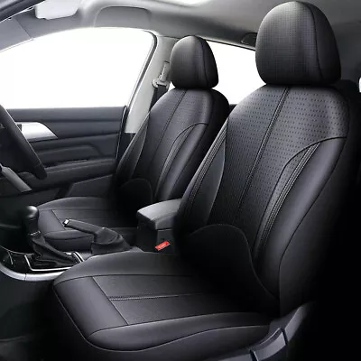 Leather Full Set Car Seat Cover Waterproof Cushion Universal For Sedan SUV Truck • $29.98