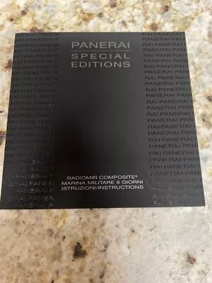 Panerai Radiomir Composite Marina Militare 8 Giorni Instruction Manual • $25