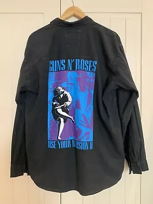 Vintage RARE Original Guns N Roses 1990 Use Your Illusion II Shirt. Size L. • £180