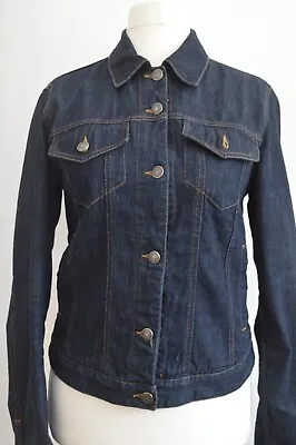Dark Denim Jacket Size 12 Katharine Hamnett London Retro • £12