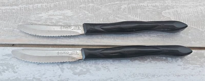 $49.97 • Buy CUTCO Cutlery 1759 KL Table Steak Knife Made In USA Serrated Brown Lot Of 2