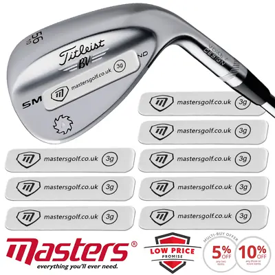 Masters Golf 3 Gram Lead Tape Strips / Self Adhesive Golf Weight Strips X 8 Pack • £6.95