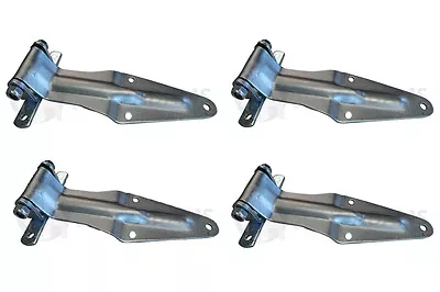 4 X Rear Barn Door Truck Hinge Set Bracket Zinc Plated Bolt Nut Door Blank Heavy • £37.89