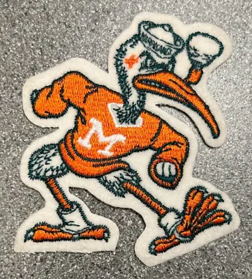 Miami Hurricanes Ncaa College Vintage 3.5  Mascot Team Logo Patch • $9.95
