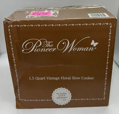 The Pioneer Woman Vintage Floral 1.5 Quart Slow Cooker 2018 Version - Open Box • $29.99