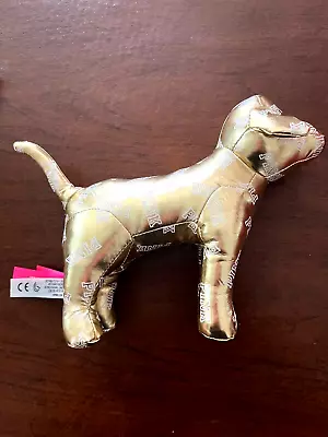 VICTORIA SECRET PINK COLLECTIBLE GOLD DOG *Briefly Displayed* NICE! • $22