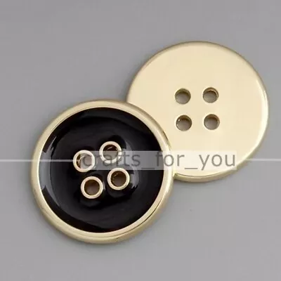 4-hole Basic Metal Buttons Round 11.5mm-25mm Clothing Sewing Craft Tailor Diy • $5.39