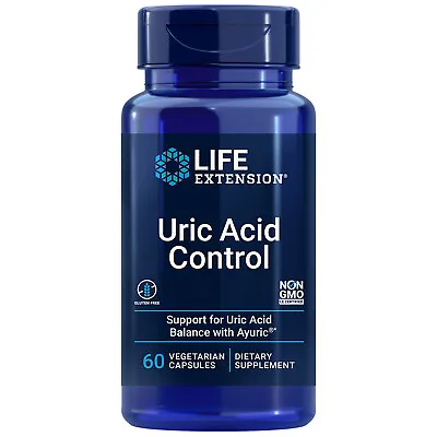 $17.94 • Buy Life Extension Uric Acid Control 60 Caps Ayuric 500mg Terminalia Bellerica Gout