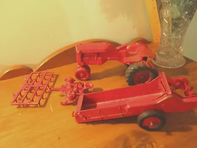 1947  Allis Chalmers C Tractor & John Deere Manure Spreader + Misc Parts • $18