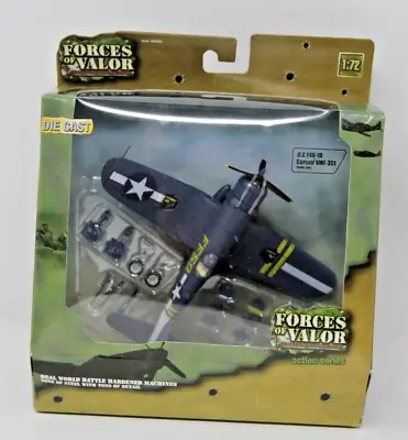 FORCES OF VALOR FOV WWII U.S. NAVY F4U-1D CORSAIR VMF 351 1:72 SCALE New • $39.88