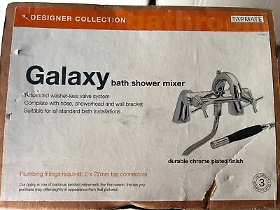 Tapmate Galaxy Chrome  Bath Shower Mixer Tap With Handset Kit Brand New • £49.99