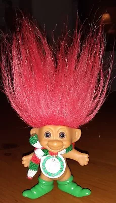 Vintage Russ Merry Little Trolls Doll  3  Tall Original Tag Christmas! • $14.95