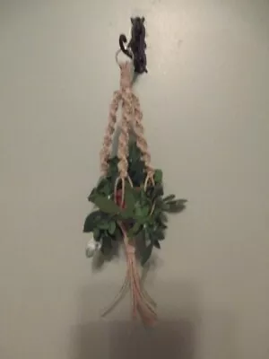 Dollhouse Miniature Macrame Plant Hanger • $5