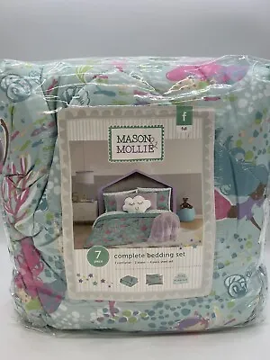 MASON & MOLLIE Complete 7-Piece Mermaid Bedding Set FULL Machine Washable • $38