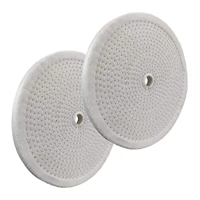 PURUI 2PC 8 Inch Polishing Buffing Wheels For Bench Grinder Spiral Sewn With 5/8 • $18.51