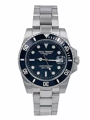 Watch Paul Vermot Sub 656 2/12ft Automatic Seiko PV2115KO/410 On Sale New • $178.44