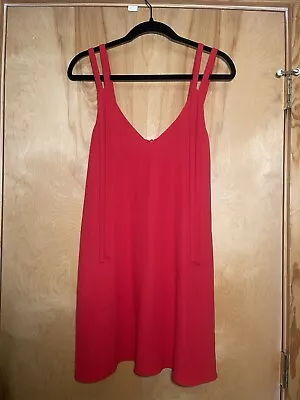 Zara Women’s Red Dress Jumper Slip Bows Size XS • £27.96