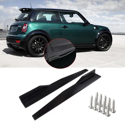 For Mini Cooper 74.5cm Side Skirt Extension Rocker Splitter Winglet Wing Gloss • $38