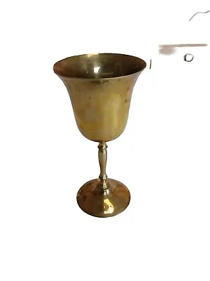 Vintage Brass Goblet • $7.44