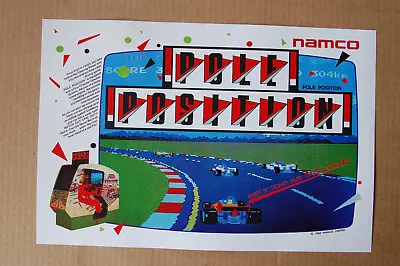 Pole Position #2 Arcade Flyer Video Game Promotional Poster  • $4