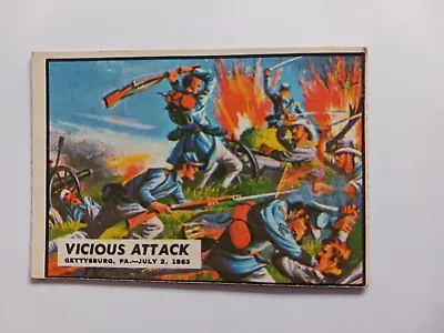 A&BC American Civil War Bubble Gum Trading Cards No 46 1966 • £2