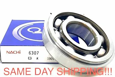 NACHI JAPAN 6307 C3 NR BALL BEARING METAL SHIELD ONE SIDE+SNAP RING 35x80x21mm • $34.55