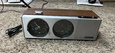Vintage 70’s Panasonic FM AM Analog Clock Radio Model RC-7243 Tested Works • $45