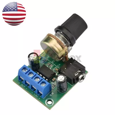 LM386 Mini Audio Amplifier Board Mono DC 3-12V 10W Volume Control Module DIY US • $7.40