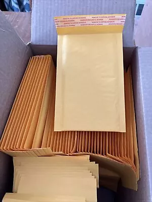 75 Ct 4x7 #000 KRAFT BUBBLE MAILERS PADDED ENVELOPES 4 X 7 • $18