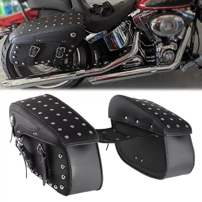 Saddlebags Side Luggage For Yamaha V Star 1300 1100 950 650 XVS Custom Classic • $119.99