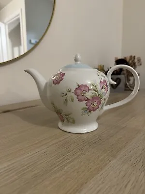 Beautiful Blue And Pink Roses Katie Alice Teapot Large 1 75 Pint Size. • £14.50