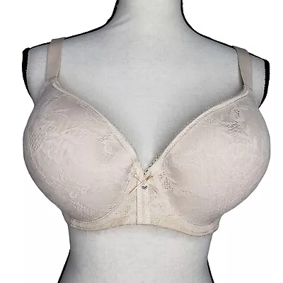 Wacoal Lace Finesse T Shirt Bra 34G Nude Underwire Padded 853201 • $16.99