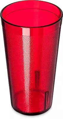 $6.99 • Buy 6 Restaurant Tumbler Beverage Cups Break-Resistant Drinking Glasses Red Plastic