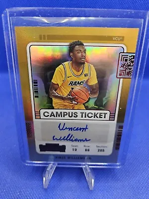 VINCE WILLIAMS JR 2022-23 Chronicles Draft Contenders ROOKIE AUTO RED 19/99 • $29.99