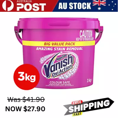 Vanish Napisan Oxi Action Colour Safe Stain Remover Laundry Powder FREE SHIPPING • $28.90