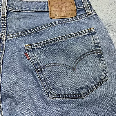 Vintage Levis 501 Jeans Mens 38x32 Blue Denim Button Fly Y2K Stone Wash • $32.54