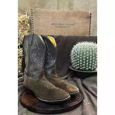 Masterson Youth - Size 5D - Brown Suede Cowboy Boots Style RB2003Y • $12