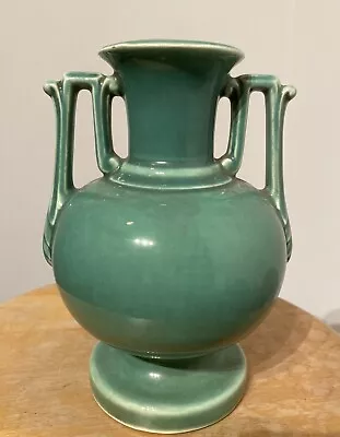 Vintage Art Deco Pottery Table Lamp Celadon/Turquoise McCoy Weller Cowan Briggle • $49.99