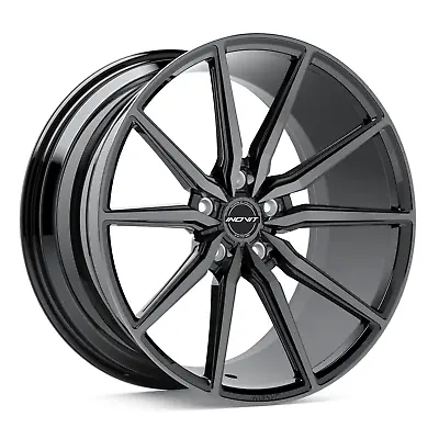 $446 • Buy 19 Inch INOVIT Frixion5 Wheel Black Dark Tint Rims Size 19x8.5 PCD 5x114.3 ET 35