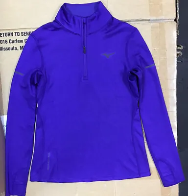 Mizuno Women’s Breath Thermo Deep Blue Long Sleeve Half Zip F19 • $95