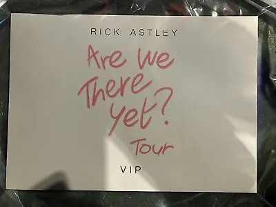 Rick Astley VIP Are We There Yet VIP Tour Memorabilia Merchandise • £20