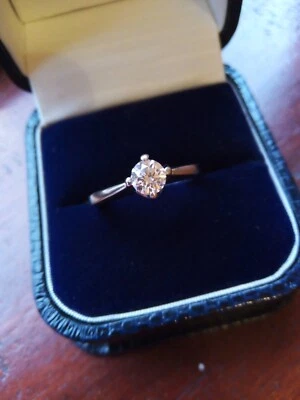 £799 • Buy Platinum Quality Dia Ring,0.42ct, Size L1/2,  F ,  VS1 , GIA Cert, Box/Valuation
